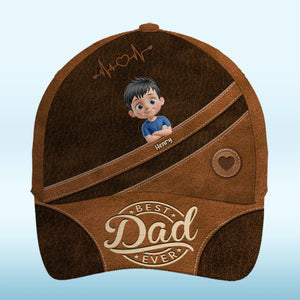 Cool Dad Warm Heart - Casquette personnalisée pour la famille, casquette classique à imprimé intégral - Fête des pères, cadeau pour papa, grand-père