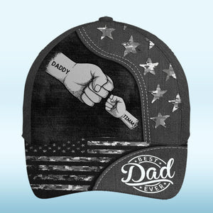 Ensemble, nous sommes forts, poing contre poing - Chapeau personnalisé familial, casquette classique à imprimé intégral - Fête des pères, cadeau pour papa, grand-père