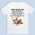 Best Walk Buddy, Best Cuddle Buddy - Dog Personalized Custom Unisex T-shirt, Premium T-shirt, Hoodie - Father's Day, Gift For Dad, Dog Lovers