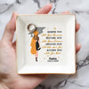 Started With A Dream, Ended With A Cap - Family  Personalized Custom Jewelry Dish - Graduation Gift For Family Members, Siblings, Brothers, Sisters, Best Friends