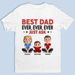 Ask Us, We’re Experts - Family Personalized Custom Unisex T-shirt, Premium T-shirt, Hoodie -  Father's Day, Gift For Dad, Grandpa