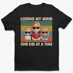 Just A Dad Trying Not To Lose It - Family Personalized Custom Unisex T-shirt, Premium T-shirt, Hoodie - Father's Day, Gift For Dad, Grandpa