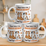 Happy Father’s Day, My Loyal Human - Cat Personalized Custom 3D Inflated Effect Printed Mug - Father's Day,  Gift For Dad, Cat Lovers