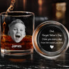 Custom Photo From Your Troublemakers - Family Personalized Custom Whiskey Glass With Bottom And Side Engraving - Father's Day, Gift For Dad, Grandpa