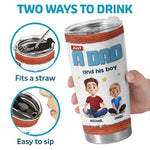 One Dad, One Kid And Infinite Chaos - Family Personalized Custom Tumbler - Father's Day, Gift For Dad
