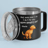 I Poop, You Scoop, Best Teamwork - Dog Personalized Custom 14oz Stainless Steel Tumbler With Handle - Father's Day, Gift For Pet Owners, Pet Lovers