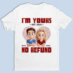 Love Me Or Deal With Me - Couple Personalized Custom Unisex T-shirt, Premium T-shirt, Hoodie - Gift For Couple, Husband, Wife