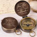 Always Heading Home To You - Family Personalized Custom Compass - Father's Day, Gift For Family