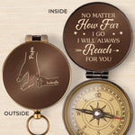 Always Heading Home To You - Family Personalized Custom Compass - Father's Day, Gift For Family