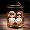 Awesome Like My Daughter - Family Personalized Custom Whiskey Glass - Father's Day, Gift For Dad