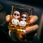 Awesome Like My Daughter - Family Personalized Custom Whiskey Glass - Father's Day, Gift For Dad, Daughter
