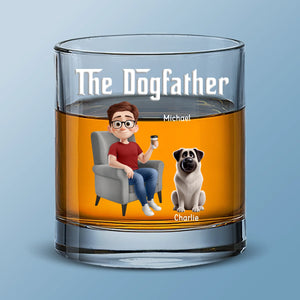 Ma queue remue pour un seul homme - Verre à whisky personnalisé avec chien - Fête des pères, cadeau pour les propriétaires d'animaux et les amoureux des animaux
