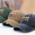 All Love, All Papa - Family Personalized Custom Vintage Washed Denim Baseball Cap - Father's Day, Gift For Dad, Grandpa