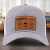 Proud Creator Of Chaos Since Birth - Family Personalized Custom Leather Patch Hat - Father's Day, Gift For Dad, Grandpa