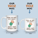 Love, Snuggles And Memories - Family Personalized Custom Mug - Father's Day, Baby Shower Gift, Gift For New Dads, Dad, Baby
