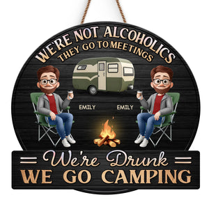 Camp, Chill, Repeat - Panneau en bois personnalisé pour décoration d'intérieur - Cadeau de pendaison de crémaillère pour meilleurs amis, BFF, amateurs de camping