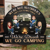 Camp, Chill, Repeat - Panneau en bois personnalisé pour décoration d'intérieur - Cadeau de pendaison de crémaillère pour meilleurs amis, BFF, amateurs de camping