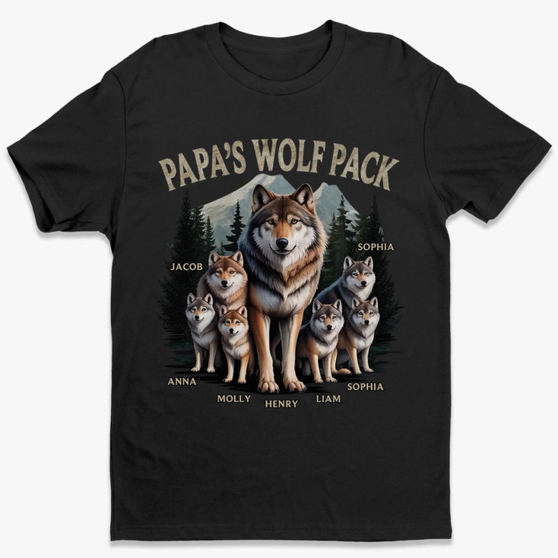 Our Pack, Our Bond, Our Dad - Family Personalized Custom Unisex T-shirt, Premium T-shirt, Hoodie - Father's Day, Gift For Dad, Grandpa