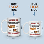Forever Grateful To Call You Mine - Cat Personalized Custom 3D Inflated Effect Printed Mug - Father's Day,  Gift For Dad, Cat Lovers, Pet Owners