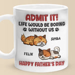 Forever Grateful To Call You Mine - Cat Personalized Custom 3D Inflated Effect Printed Mug - Father's Day,  Gift For Dad, Cat Lovers, Pet Owners
