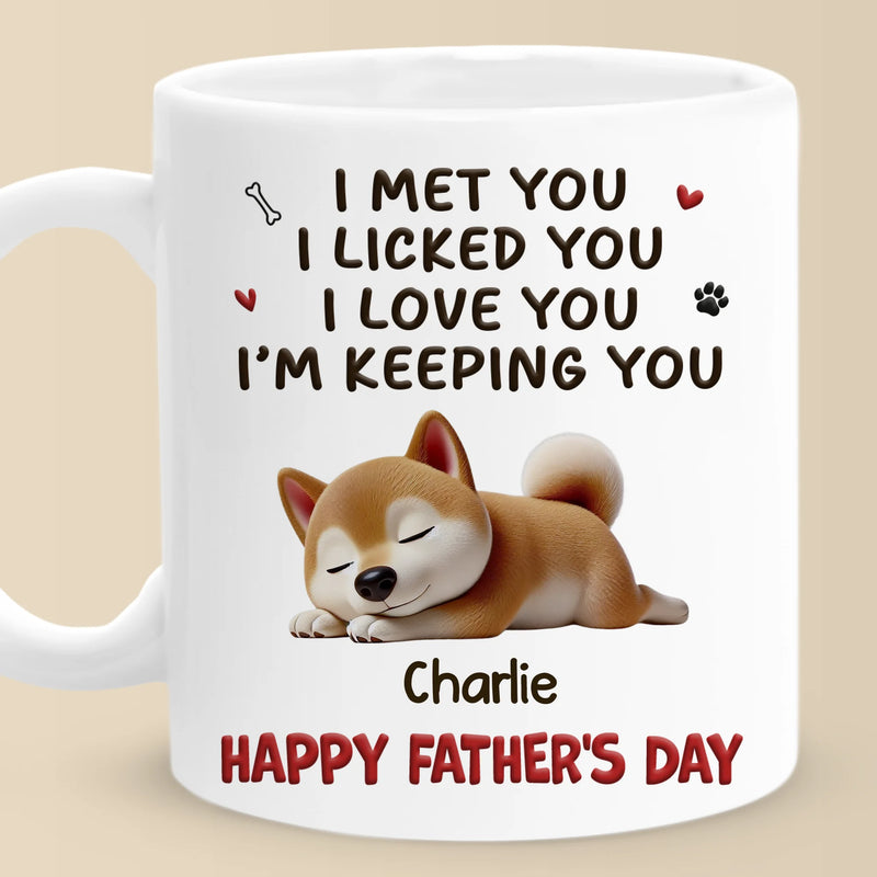 World’s Best Ball Thrower - Dog Personalized Custom Mug - Father's Day, Gift For Dad, Dog Lovers