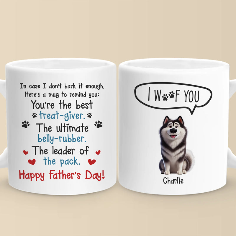 Happiness Has Four Paws - Dog Personalized Custom Mug - Father's Day, Gift For Pet Owners, Pet Lovers
