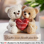 Love Cuddled Up In One Hug - Couple Personalized Custom Acrylic Plaque Custom Shape - Gift For Couple