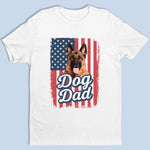 Custom Photo Home Is Wherever My Dog Dad Is - Dog Personalized Custom Unisex T-shirt, Premium T-shirt, Hoodie - Father's Day, Gift For Dad, Pet Owners, Pet Lovers