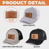 The Man, The Myth, The Generational Icon - Family Personalized Custom Leather Patch Hat - Father's Day, Gift For Dad, Grandpa