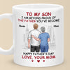 Mon fils, mon héros, leur père - Mug personnalisé familial - Fête des pères, cadeau pour fils
