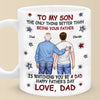 De mes bras aux leurs - Mug personnalisé en 3D avec effet gonflé - Cadeau pour la fête des pères et pour fils
