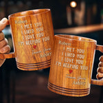 Still Falling For You, Every Single Day - Couple Personalized Custom Wooden Mug - Gift For Husband, Wife, Couple