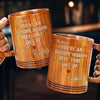A Forever Kind Of Love - Couple Personalized Custom Wooden Mug - Gift For Husband Wife, Anniversary