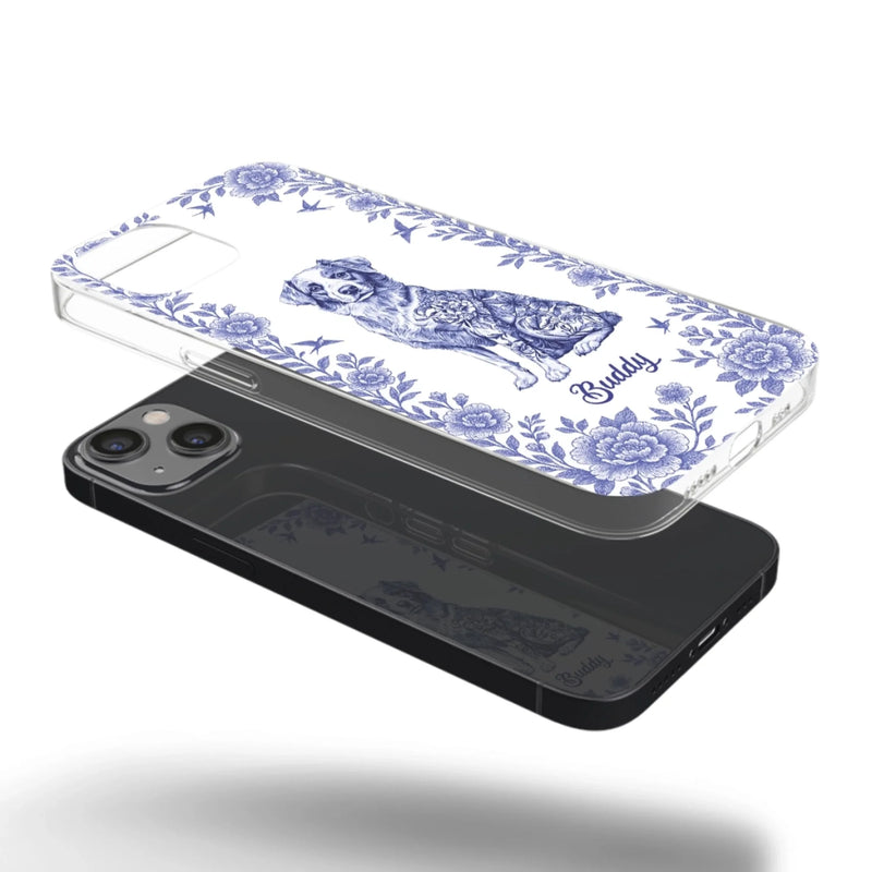 Elegance In Bloom, Love In Fur - Dog Personalized Custom Clear Phone Case - Gift For Pet Owners, Pet Lovers