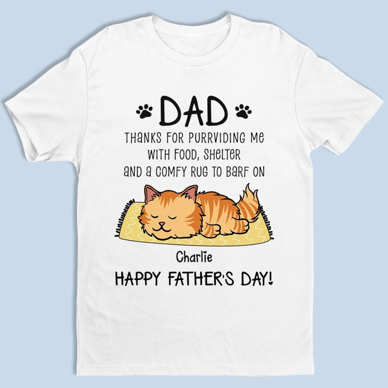 Thanks For Purrchasing My Love With Treats - Cat Personalized Custom Unisex T-shirt, Premium T-shirt, Hoodie - Father's Day,  Gift For Dad, Cat Lovers