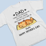 Thanks For Purrchasing My Love With Treats - Cat Personalized Custom Unisex T-shirt, Premium T-shirt, Hoodie - Father's Day,  Gift For Dad, Cat Lovers