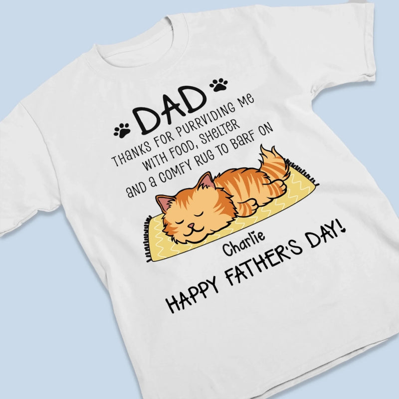 Thanks For Purrchasing My Love With Treats - Cat Personalized Custom Unisex T-shirt, Premium T-shirt, Hoodie - Father's Day,  Gift For Dad, Cat Lovers