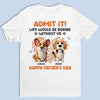 I Ruff You - Dog Personalized Custom Unisex T-shirt, Premium T-shirt, Hoodie - Father's Day,  Gift For Dad, Pet Owners, Pet Lovers