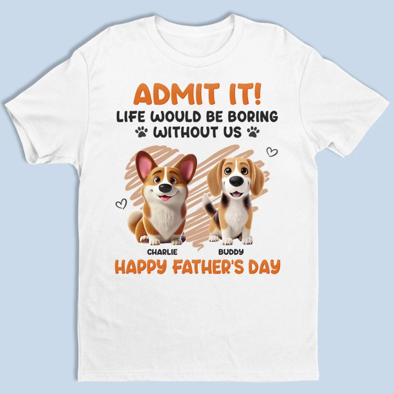 I Ruff You - Dog Personalized Custom Unisex T-shirt, Premium T-shirt, Hoodie - Father's Day,  Gift For Dad, Pet Owners, Pet Lovers