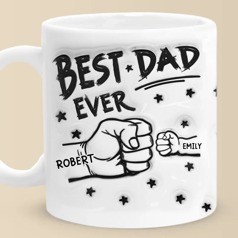 My Team, My Pride, My Kids - Family Personalized Custom 3D Inflated Effect Printed Mug - Father's Day, Gift For Dad, Grandpa