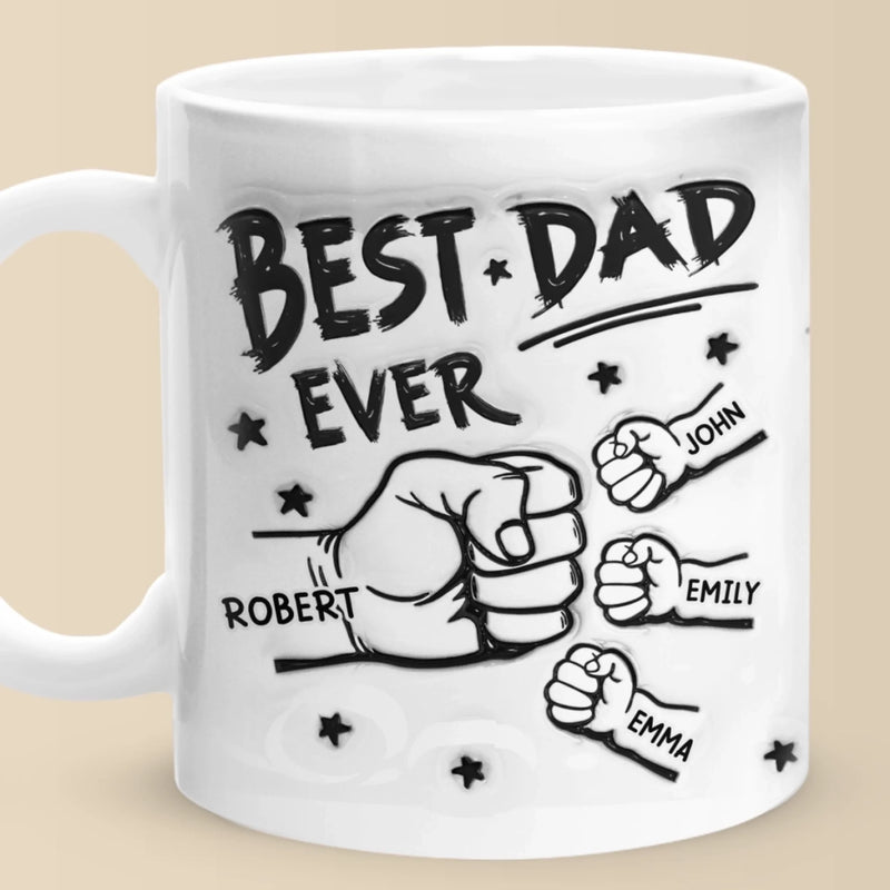My Team, My Pride, My Kids - Family Personalized Custom 3D Inflated Effect Printed Mug - Father's Day, Gift For Dad, Grandpa