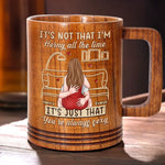 You Make Desire Feel Natural - Couple Personalized Custom Wooden Mug - Gift For Husband, Wife