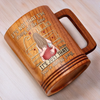 You Make Desire Feel Natural - Couple Personalized Custom Wooden Mug - Gift For Husband Wife, Anniversary