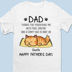 Thanks For Purrchasing My Love With Treats - Cat Personalized Custom Unisex T-shirt, Premium T-shirt, Hoodie - Father's Day,  Gift For Dad, Cat Lovers
