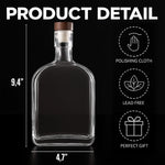 Thanks For The Treats, Now Go Away - Cat Personalized Custom Whiskey Bottle - Father's Day, Gift For Dad, Pet Owners, Pet Lovers