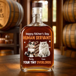 Thanks For The Treats, Now Go Away - Cat Personalized Custom Whiskey Bottle - Father's Day, Gift For Dad, Pet Owners, Pet Lovers