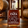 Custom Liquor Decanter - Personalized Father's Day Birthday Gifts For Dad, Grandpa - Drink Because We Exist
