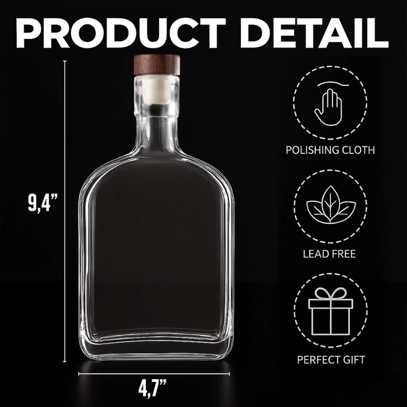 Custom Photo Dad Fuel Courtesy Of Your Pack - Dog & Cat Personalized Custom Whiskey Bottle - Father's Day,  Gift For Dad, Pet Owners, Pet Lovers
