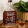Paws Down, You’re The Best - Dog & Cat Personalized Custom Whiskey Bottle - Father's Day,  Gift For Dad, Pet Owners, Pet Lovers