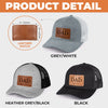 My Incomparable Dad - Family Personalized Custom Leather Patch Hat - Gift For Dad, Grandpa